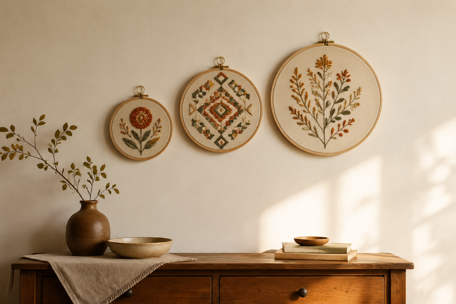 Embroidery Hoop Wall Decor Kit